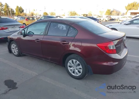 2012 Honda Civic Lx from USA, damaged, VIN 19XFB2F55CE357284
